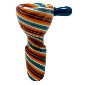 18MM Assorted Color Twisted Line Art Handle Bowl - [PA01-18]
